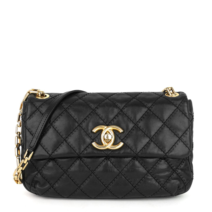 retro chain medium calfskin flap bag
