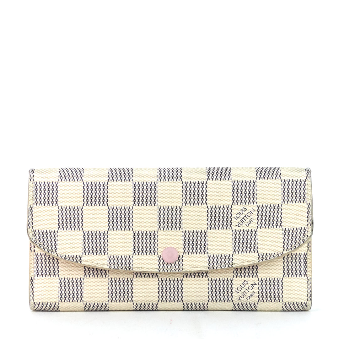 emilie damier azur canvas wallet