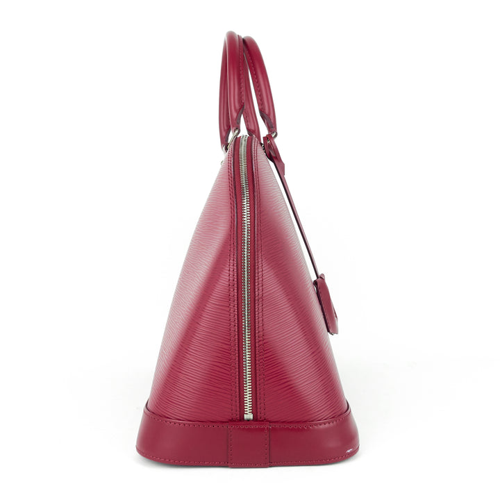 alma gm fuchsia epi leather bag