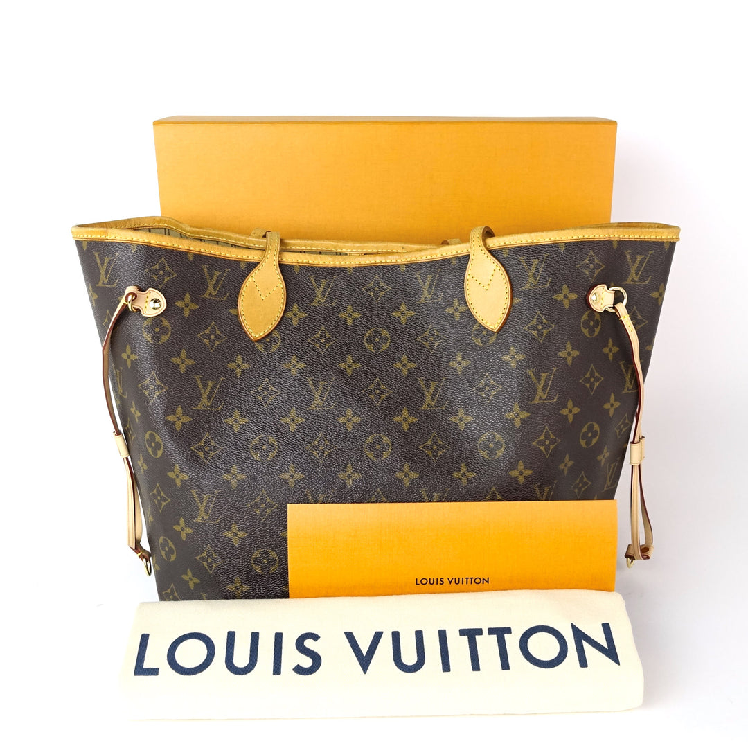neverfull mm monogram canvas tote bag