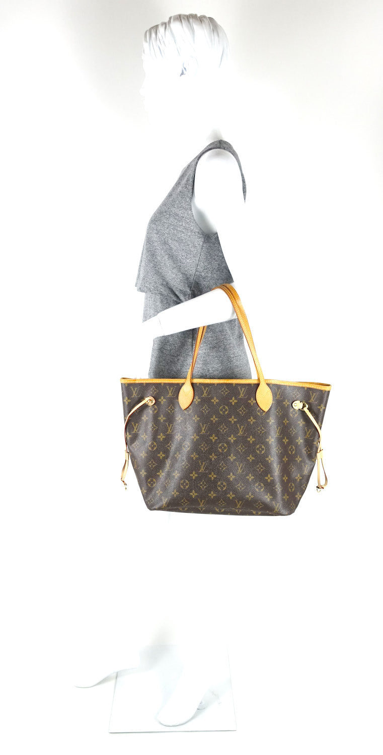 neverfull mm monogram canvas tote bag