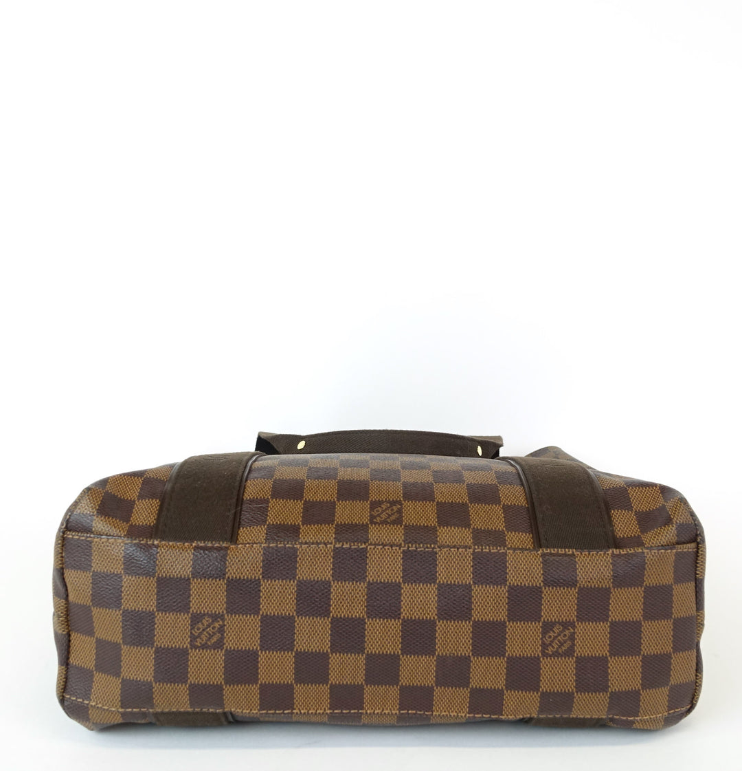 cabas beaubourg damier ebene canvas tote bag