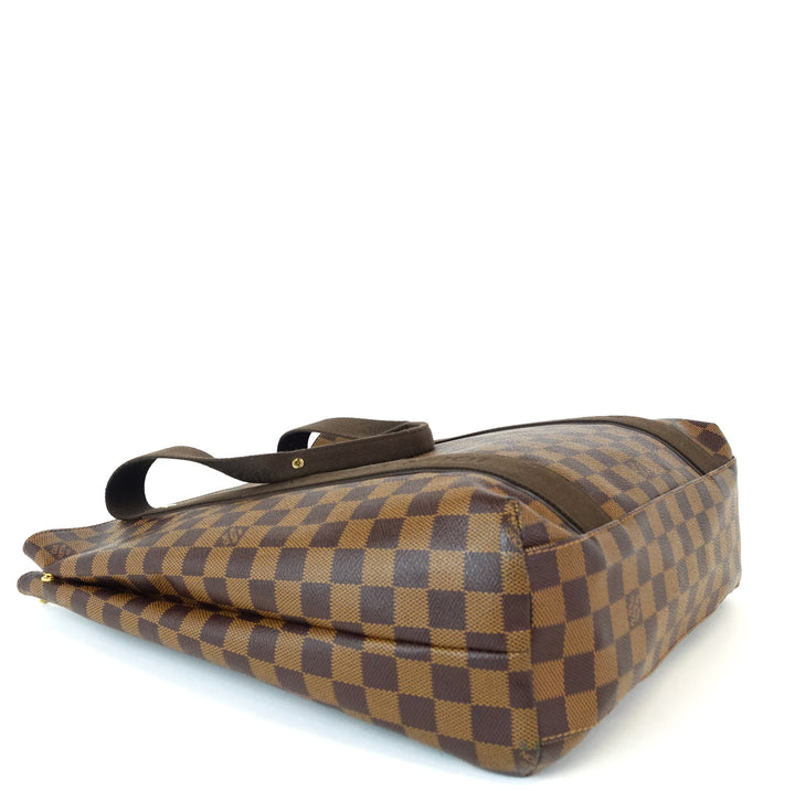 cabas beaubourg damier ebene canvas tote bag