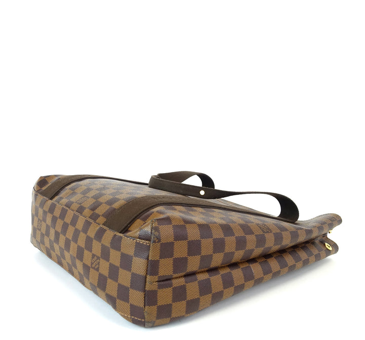 cabas beaubourg damier ebene canvas tote bag