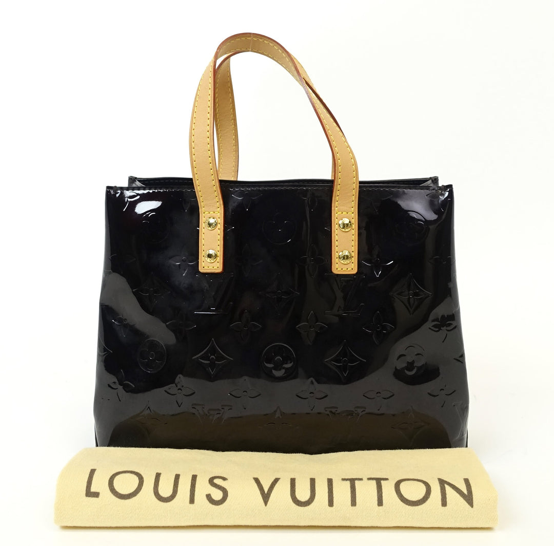 reade pm monogram vernis leather handbag