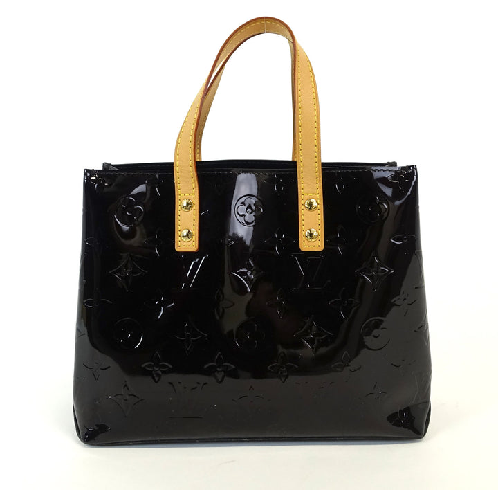 reade pm monogram vernis leather handbag