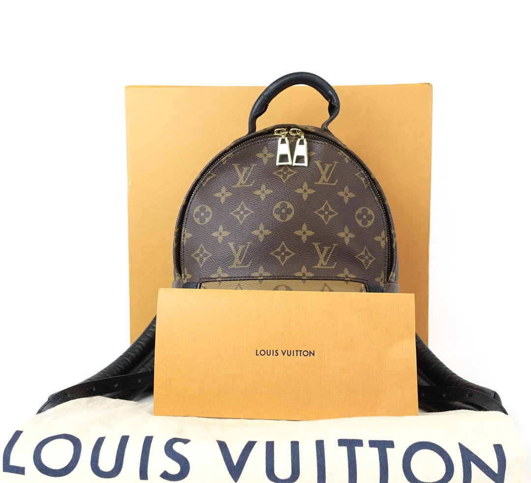 palm springs pm reverse monogram canvas backpack