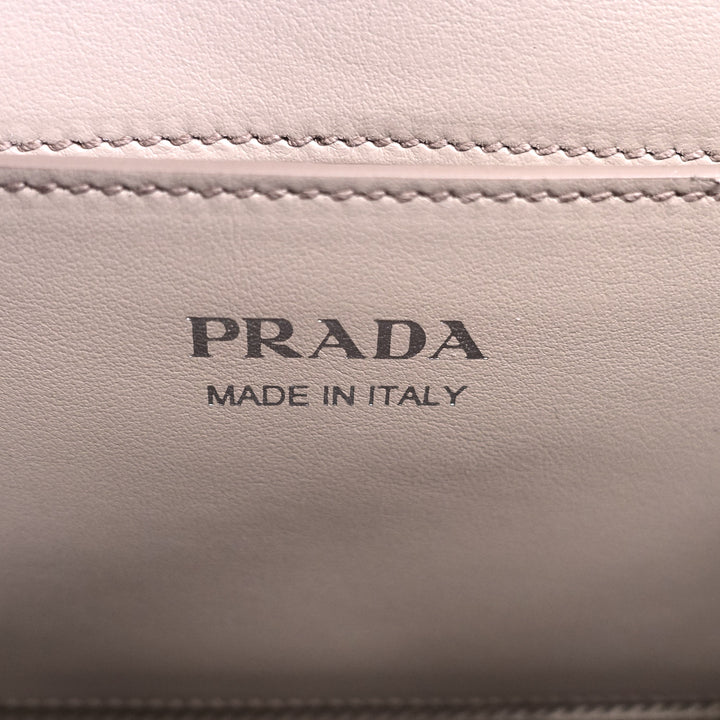 monochrome saffiano leather shoulder bag