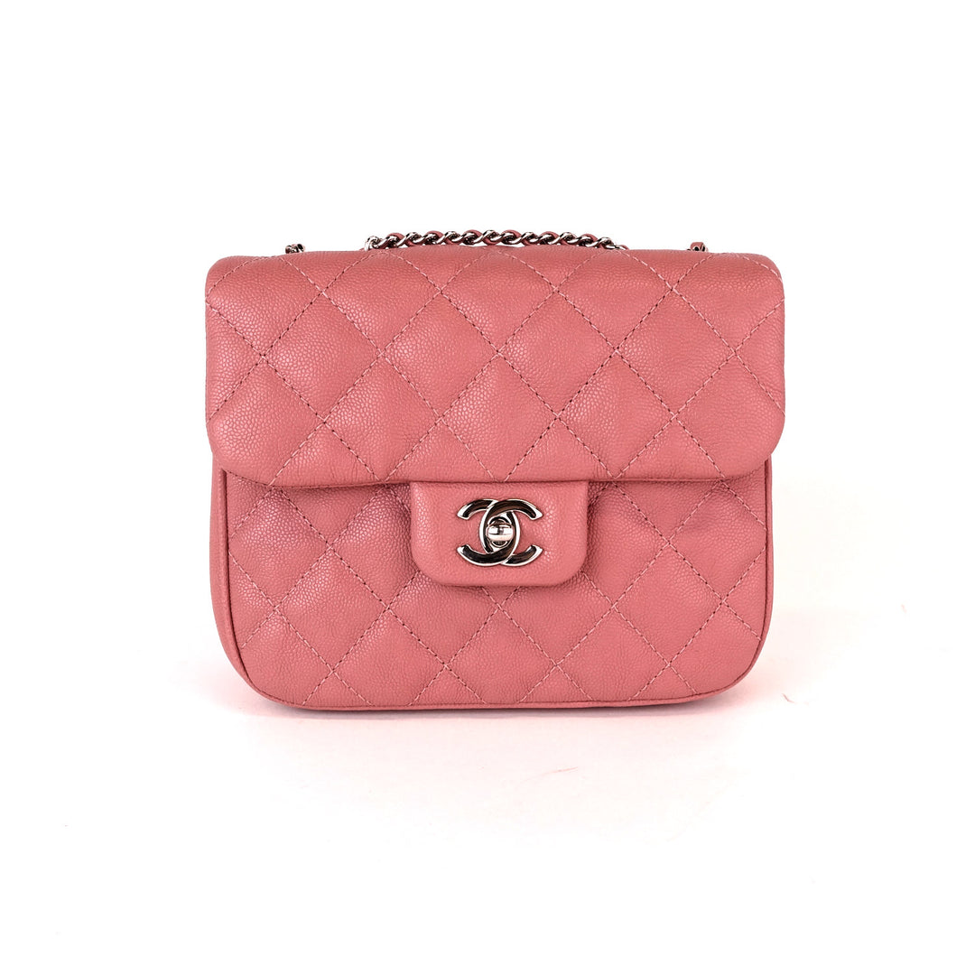 chanel quilted caviar leather flap crossbody bag