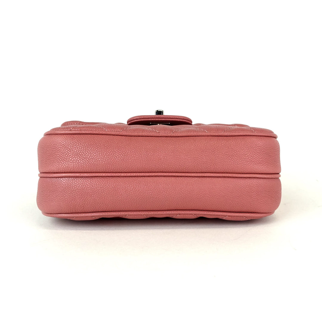chanel quilted caviar leather flap crossbody bag