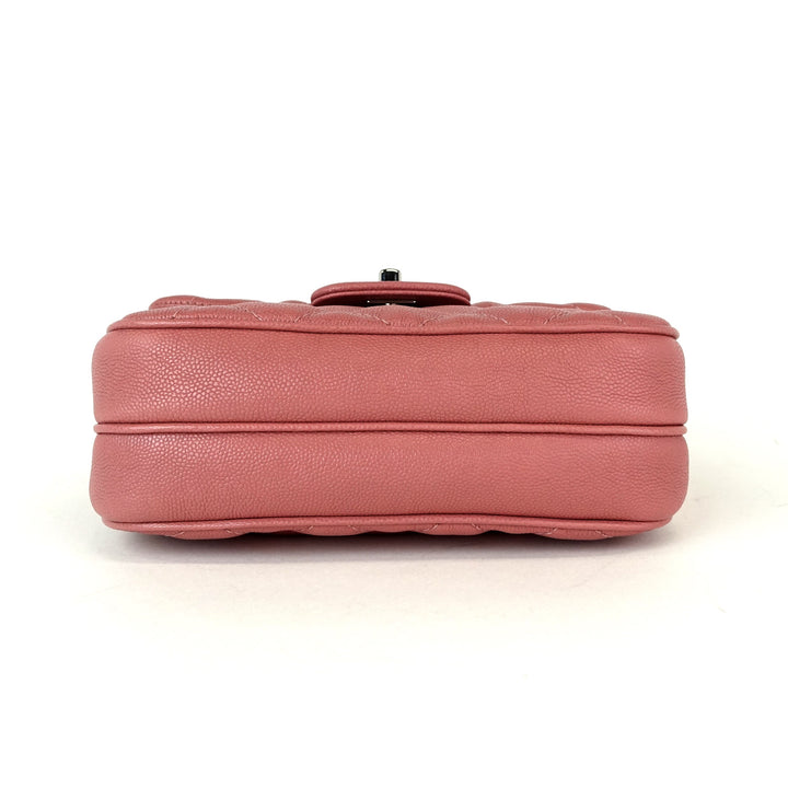 chanel quilted caviar leather flap crossbody bag