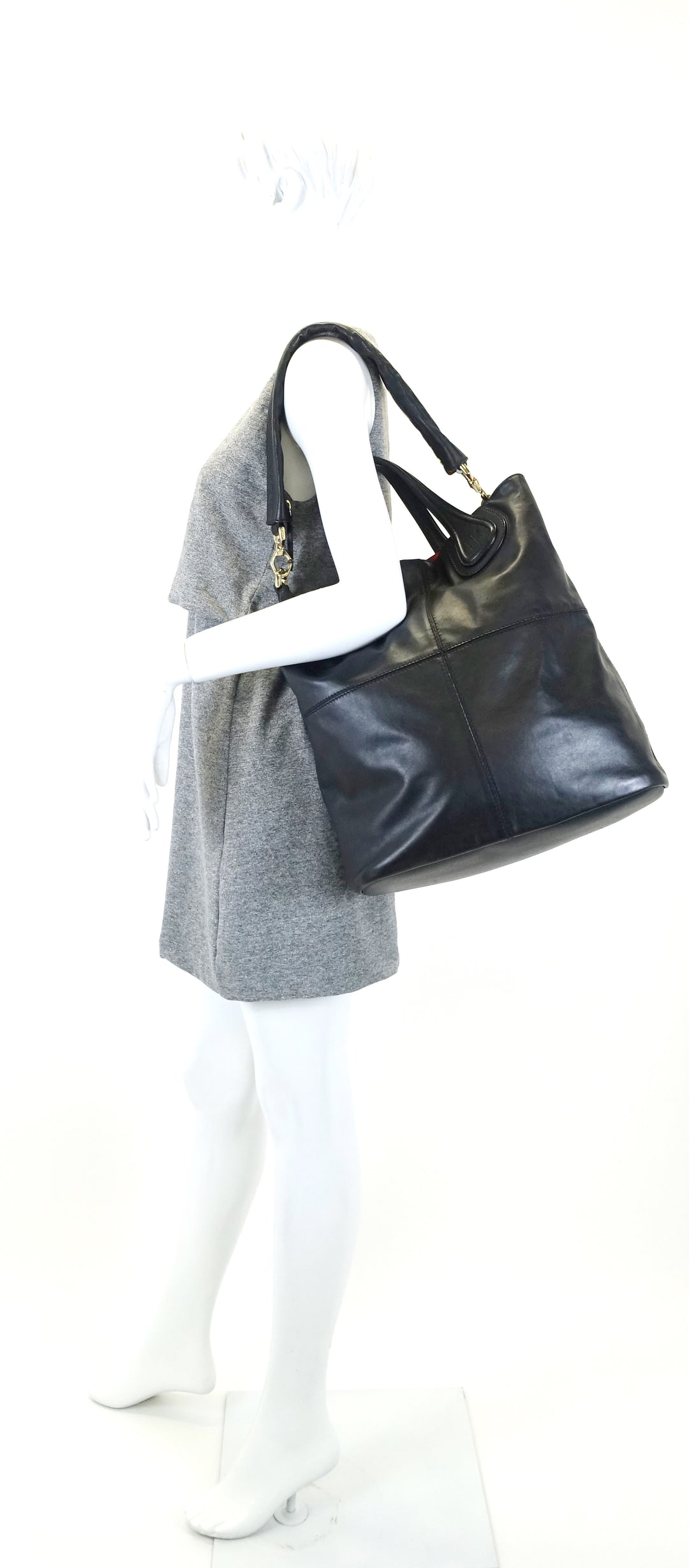 nightingale smooth leather shopper tote bag