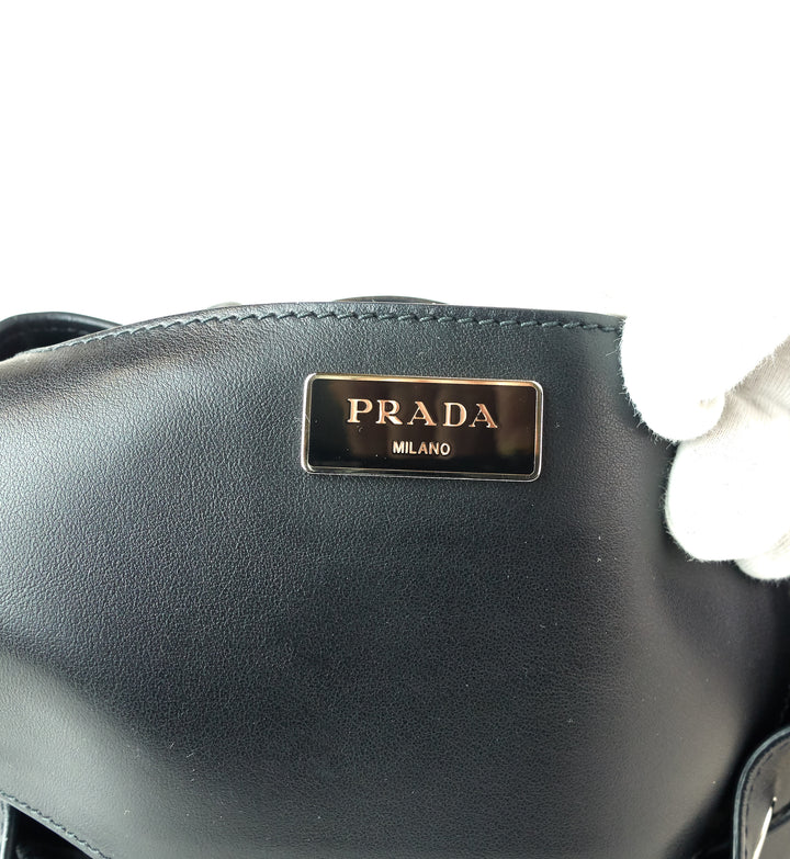 smooth calf leather triple flap backpack bag