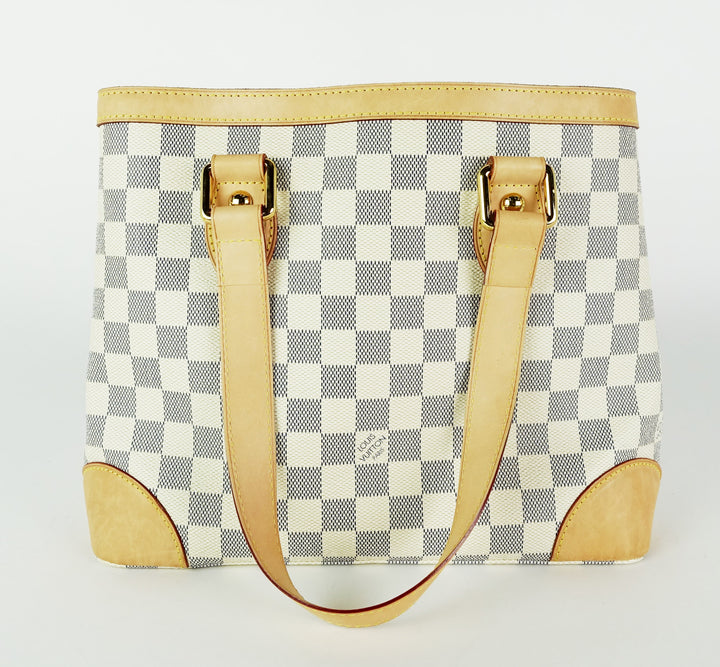 hampstead pm damier azur canvas tote bag