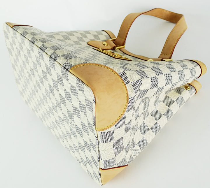 hampstead pm damier azur canvas tote bag