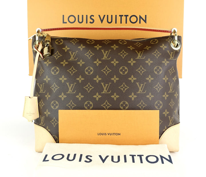 berri pm monogram canvas shoulder bag