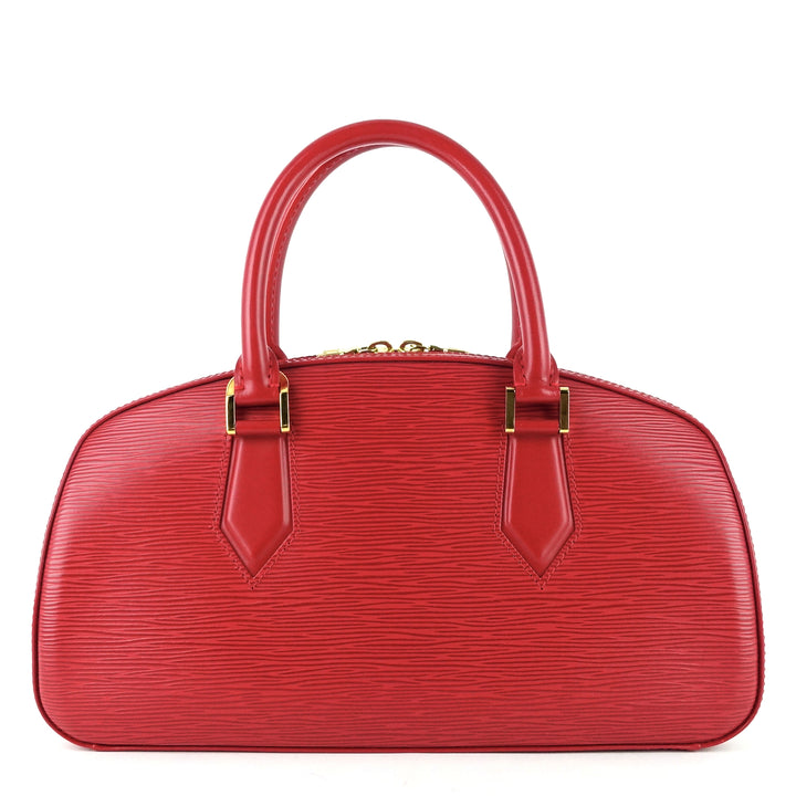 jasmin red epi leather handbag