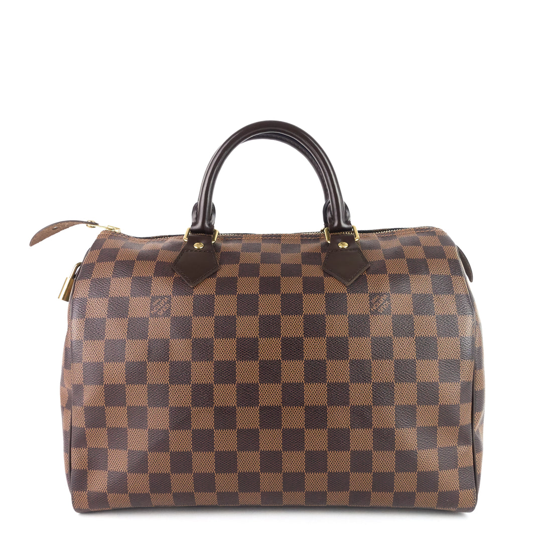 speedy 30 damier ebene canvas bag