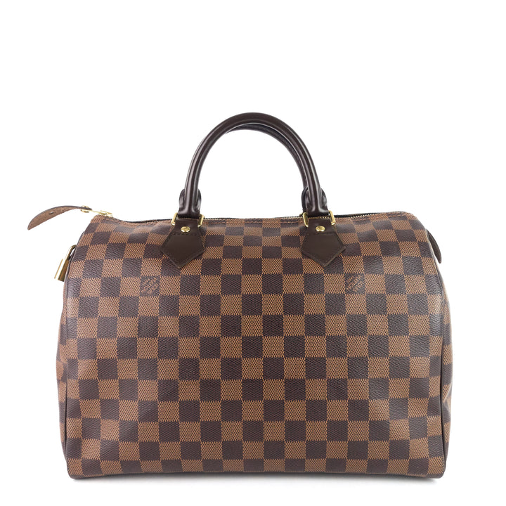 speedy 30 damier ebene canvas bag