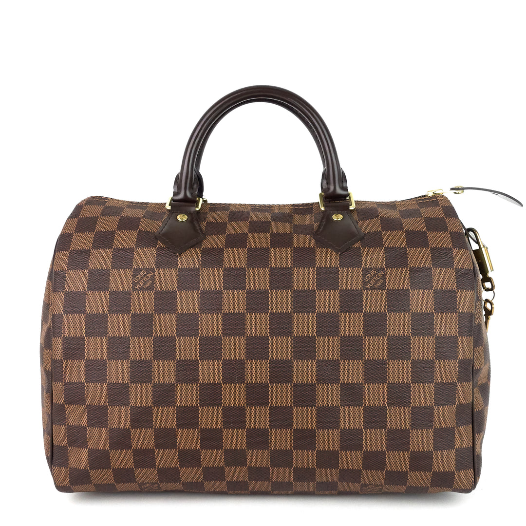 speedy 30 damier ebene canvas bag