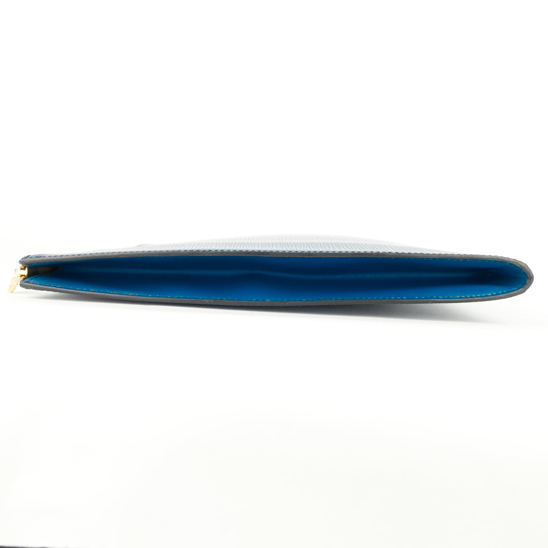 poche documents portfolio epi leather pouch