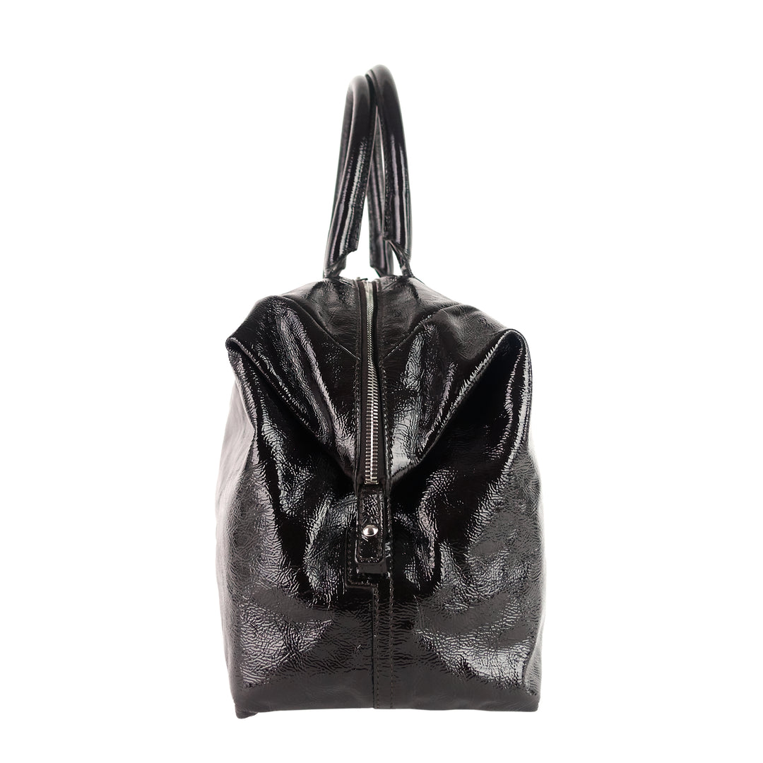 easy sac patent leather bag