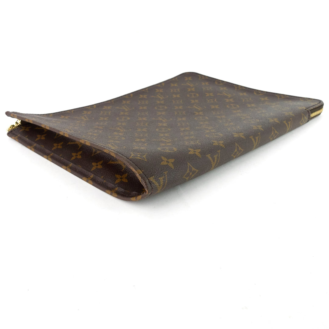 monogram canvas poche document holder
