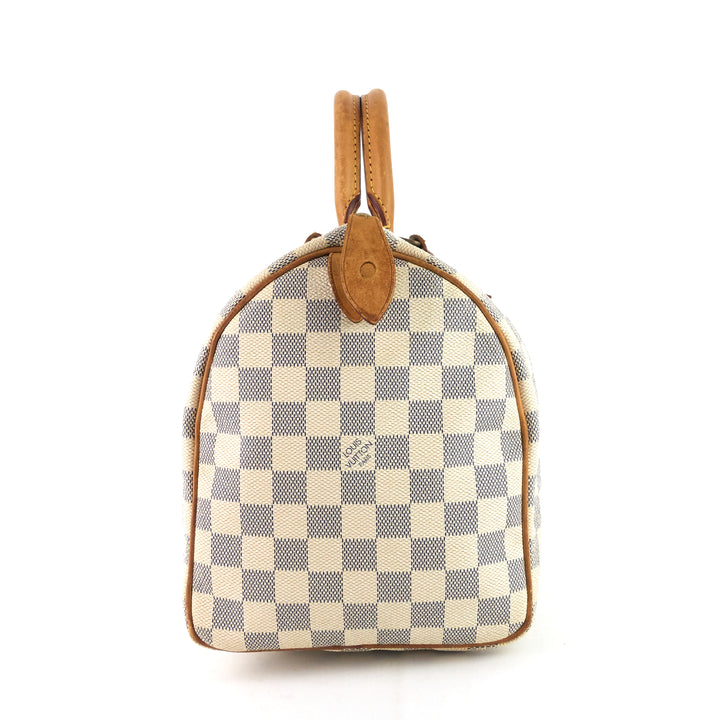 speedy 30 damier azur canvas bag