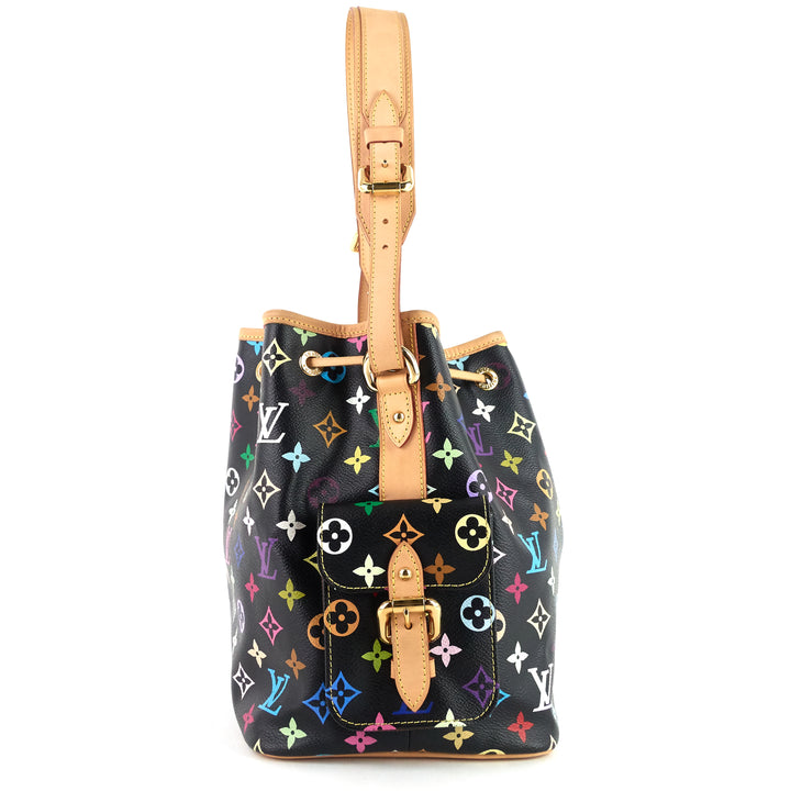 petit noé monogram multicolore canvas bag