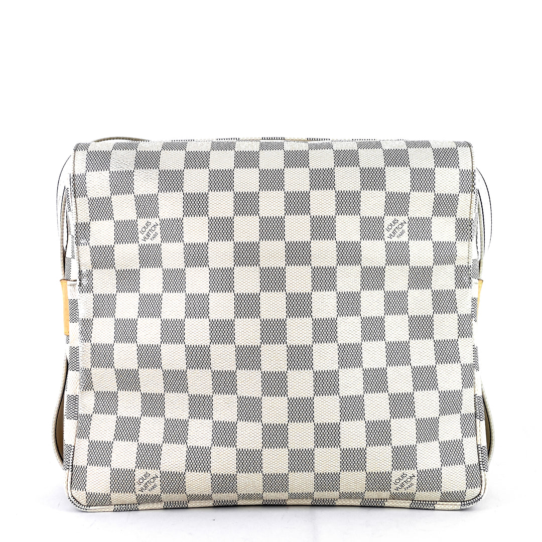 naviglio damier azur canvas messenger bag