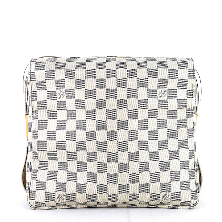 naviglio damier azur canvas messenger bag