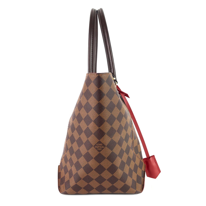 caissa mm damier ebene canvas tote bag
