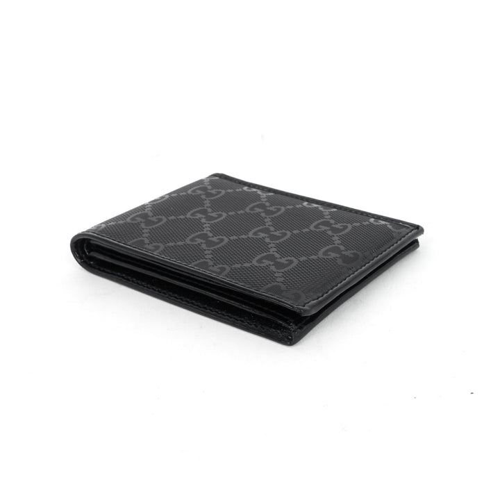 bifold gg coated canvas compact wallet