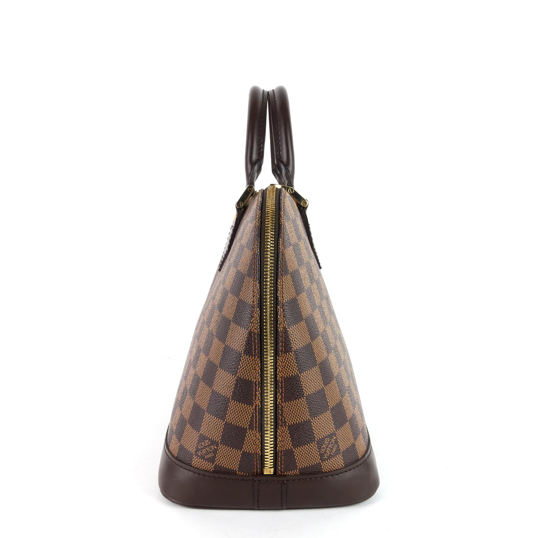 alma pm damier ebene canvas bag