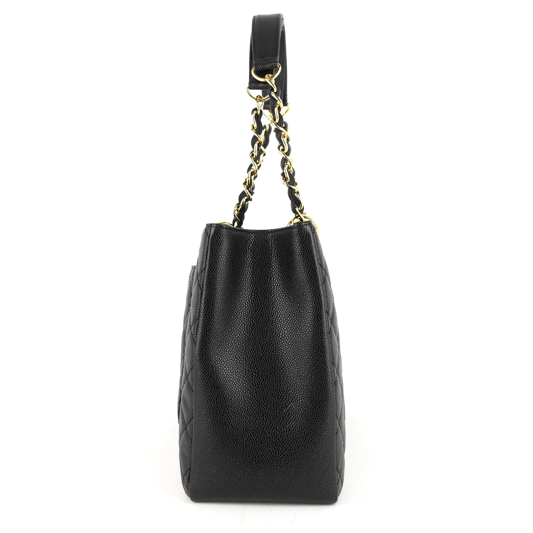 grand shopping tote gst caviar bag