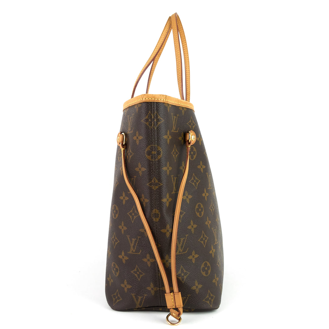 neverfull mm monogram canvas tote bag