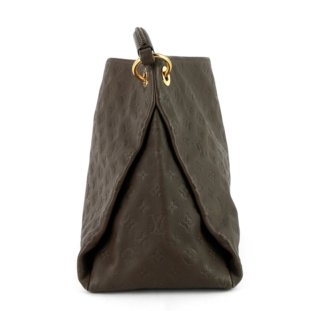 artsy mm monogram empreinte leather bag