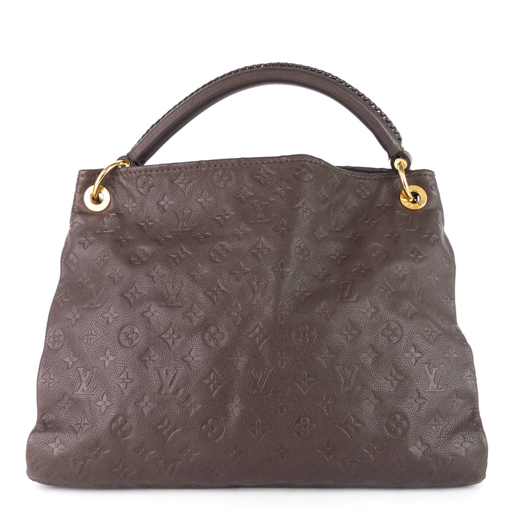 artsy mm monogram empreinte leather bag