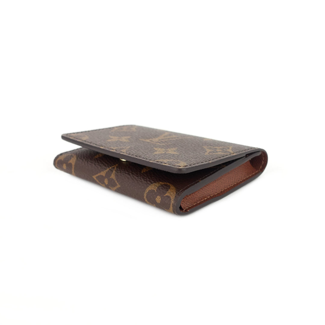 envelope business monogram canvas card holder
