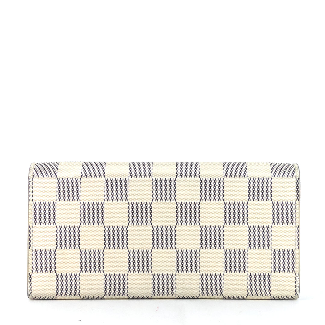 emilie damier azur canvas wallet