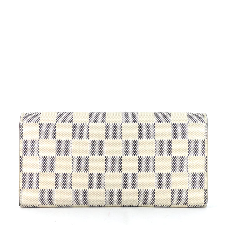 emilie damier azur canvas wallet