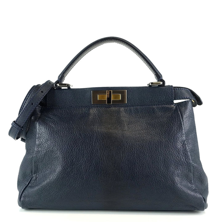 peekaboo regular goatskin ombre leather bag