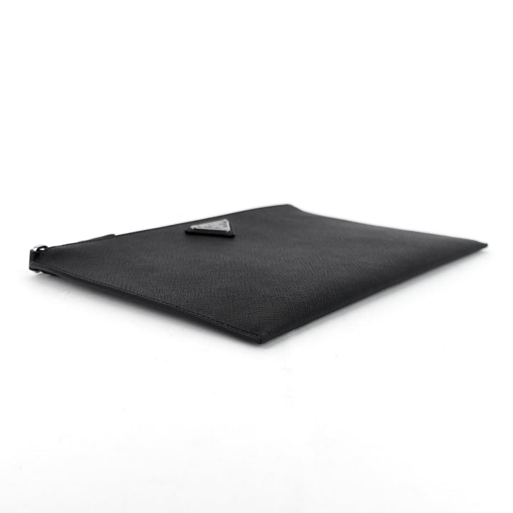 saffiano leather wristlet clutch bag