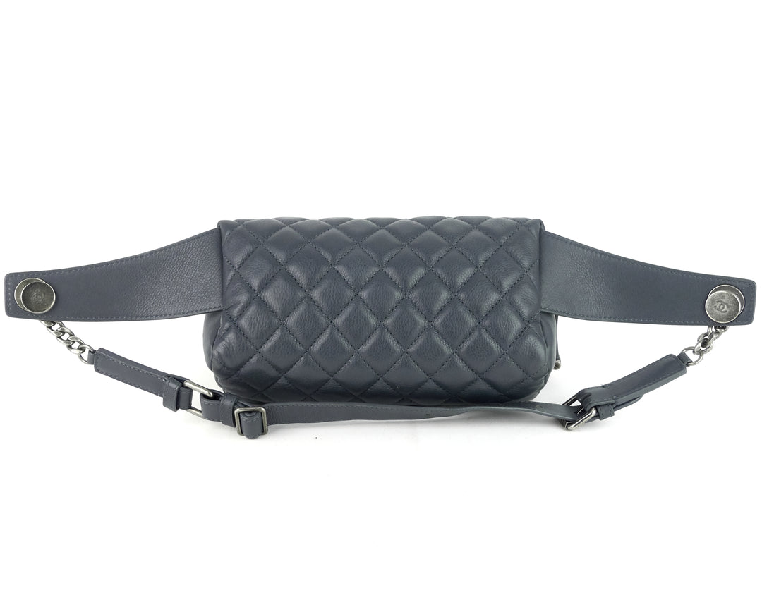 calf leather waist bag