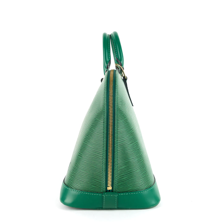 alma pm epi leather handbag