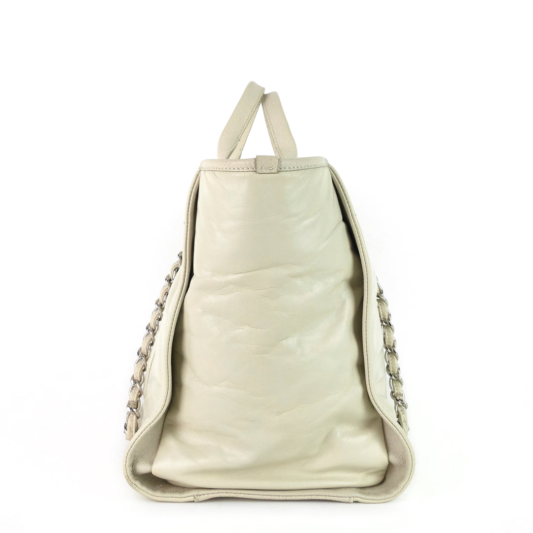 deauville large calf leather bag