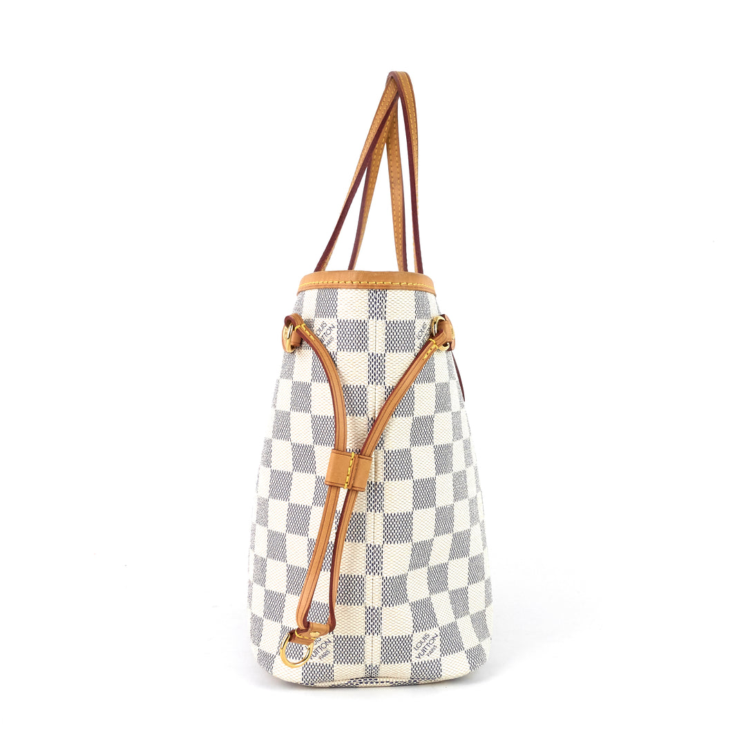 neverfull pm damier azur canvas bag
