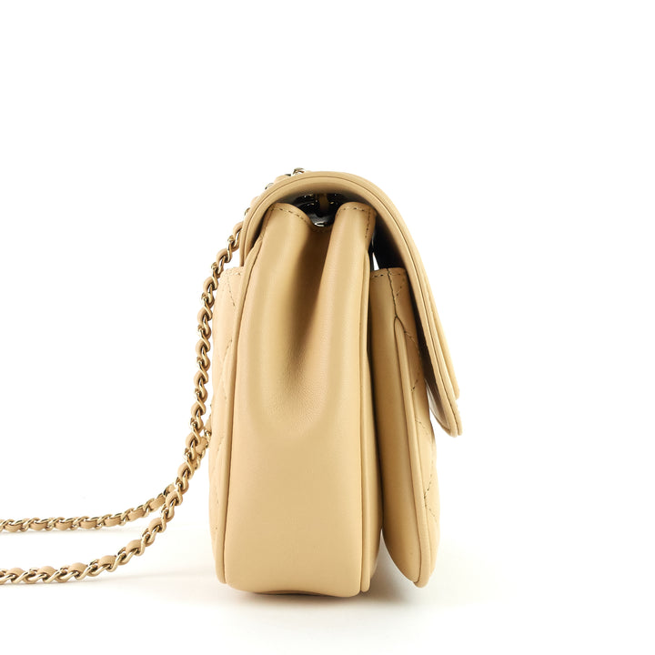 lovely day square lambskin flap bag