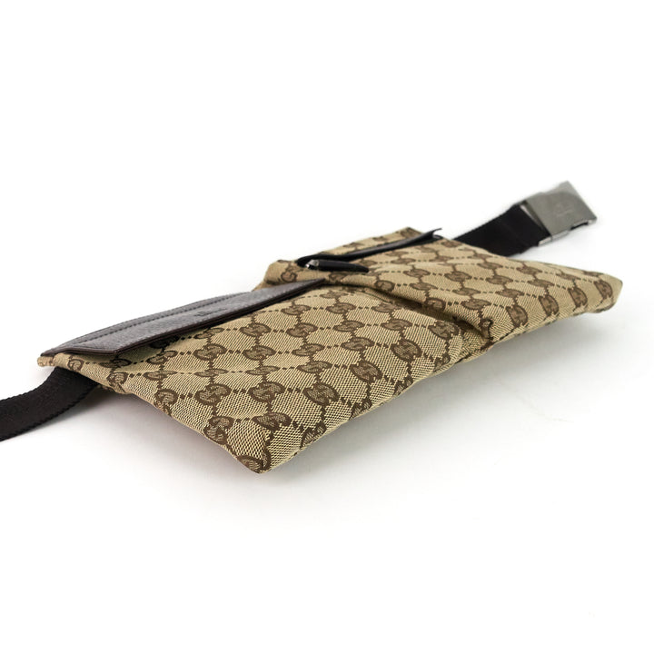 gg canvas waist belt bag