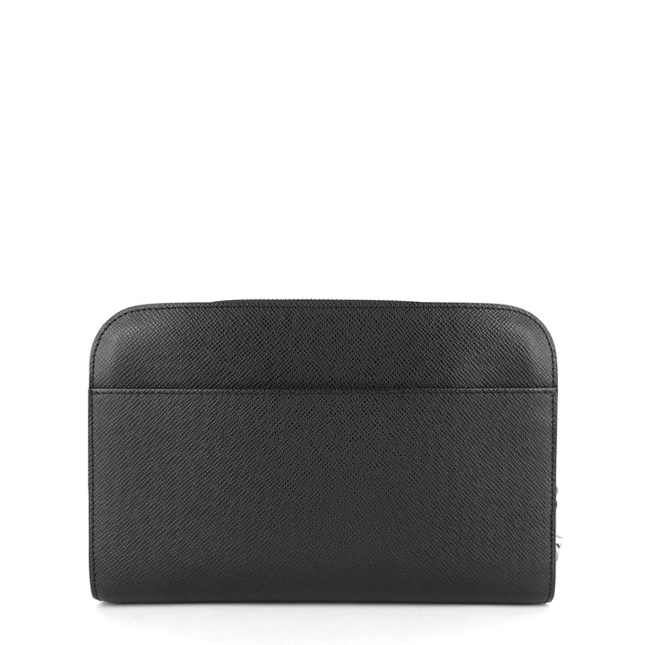 bakail taiga leather clutch bag